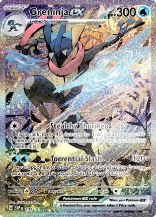 Greninja ex (Alternate Full Art) (132) Holofoil - Black Star Promos