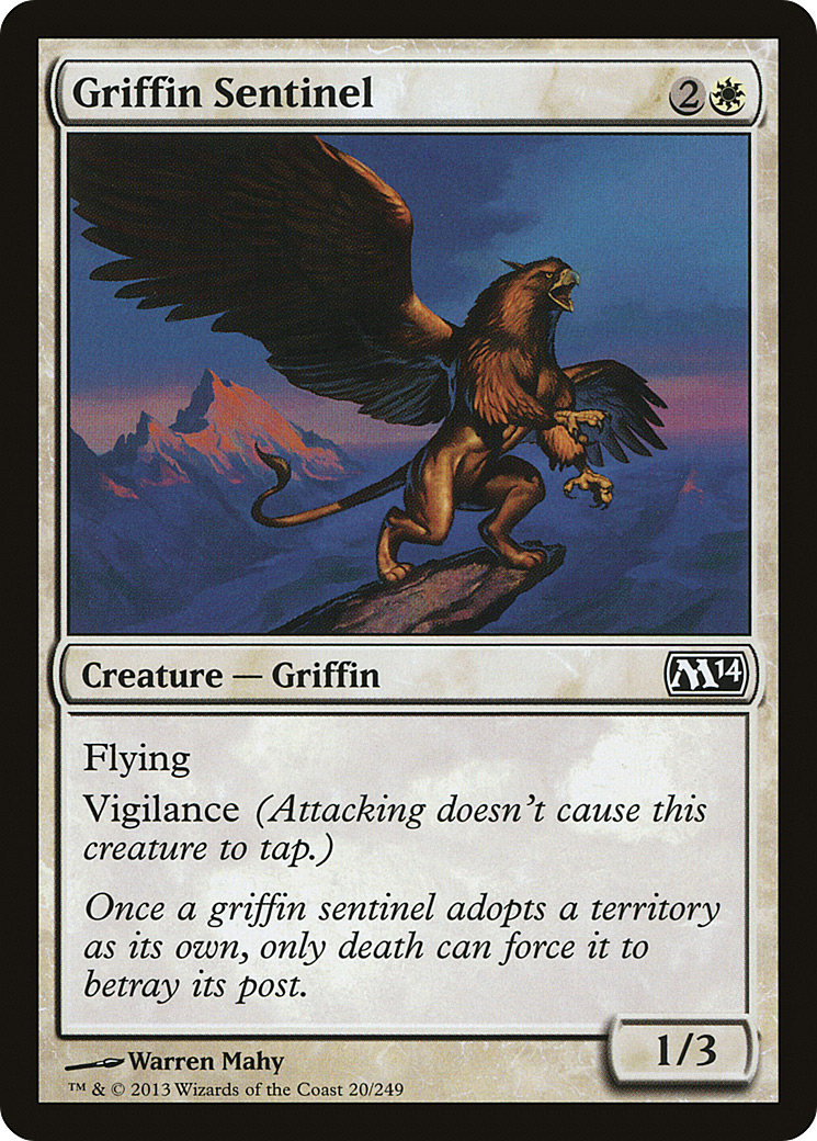 Griffin Sentinel (020) Foil - Magic 2014