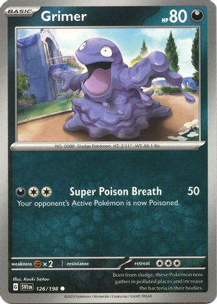 Grimer (126) Reverse Holofoil - Scarlet & Violet