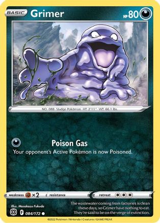 Grimer (84) Reverse Holofoil - Brilliant Stars