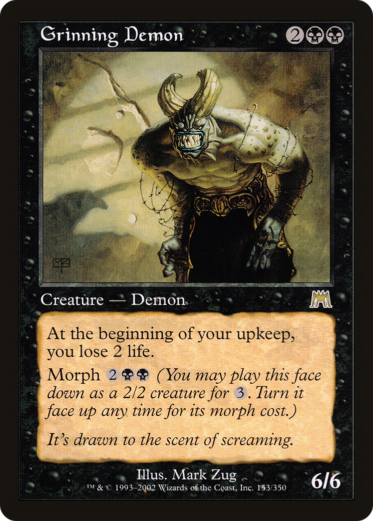 Grinning Demon (153) Foil - Onslaught