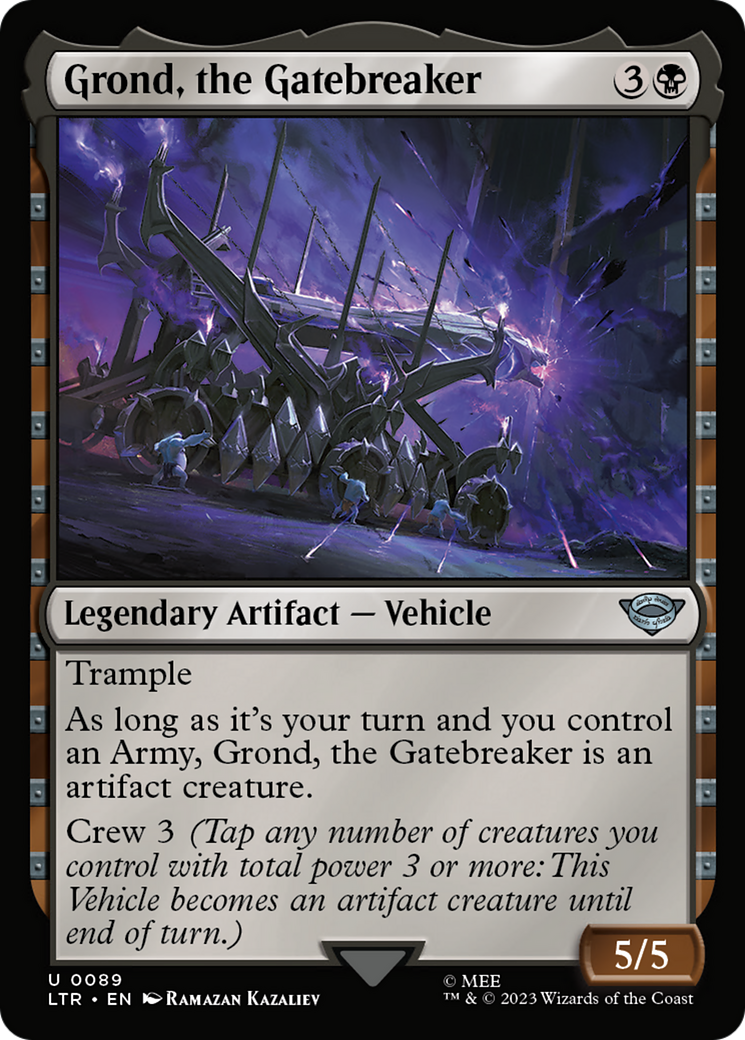 Grond, the Gatebreaker (089) Foil - The Lord of the Rings: Tales of Middle-earth