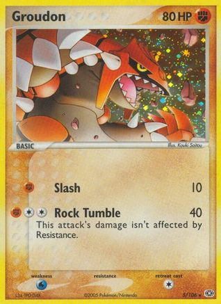 Groudon (5) Reverse Holofoil - Emerald