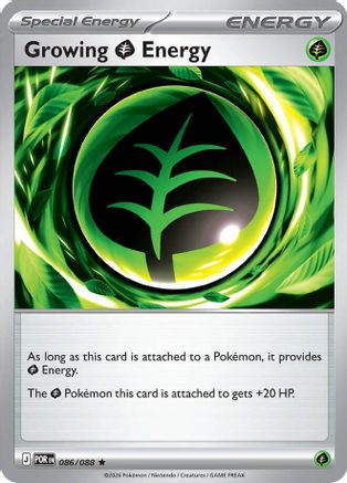 Growing Grass Energy (86) Reverse Holofoil - Perfect Order