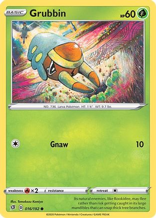 Grubbin (16) Reverse Holofoil - Rebel Clash