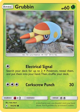 Grubbin (18) Reverse Holofoil - Unbroken Bonds