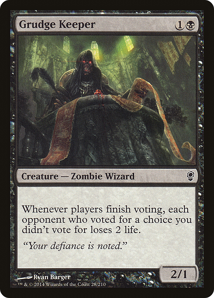 Grudge Keeper (028) Foil - Conspiracy