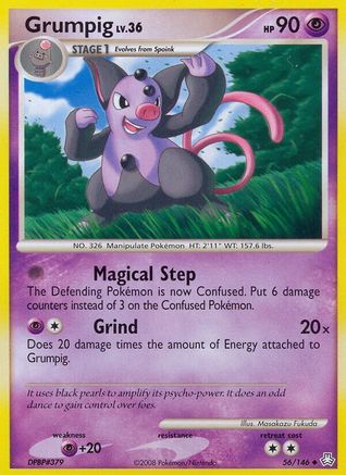 Grumpig (56) Reverse Holofoil - Legends Awakened