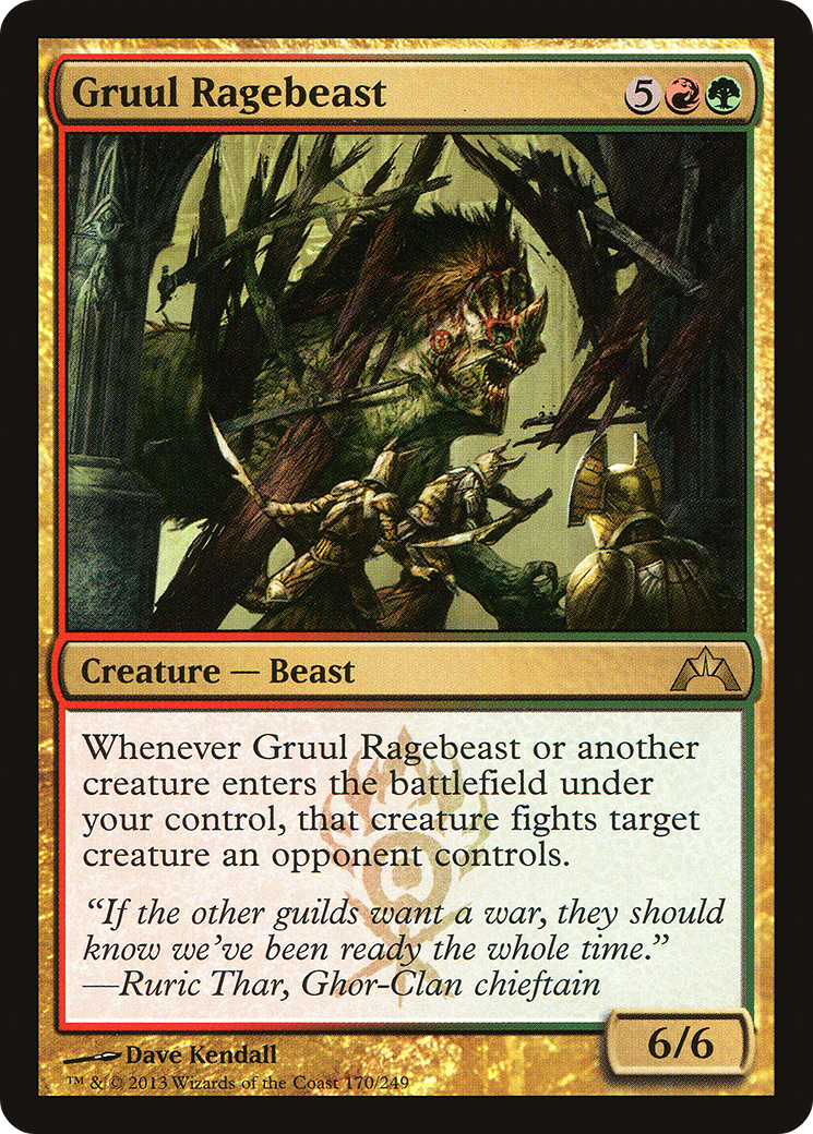 Gruul Ragebeast (170) Foil - Gatecrash
