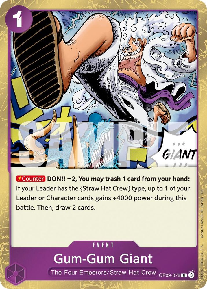 Gum-Gum Giant (Reprint) (OP09-078) Foil