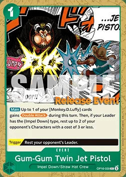 Gum-Gum Twin Jet Pistol (OP16-039) Release Event Cards