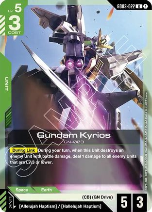 Gundam Kyrios (GD03-022) Holofoil - Steel Requiem