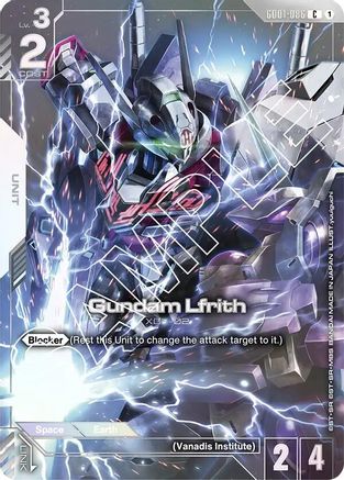 Gundam Lfrith (Premium Card Collection) (GD01-086) Holofoil - Gundam Promotional Cards