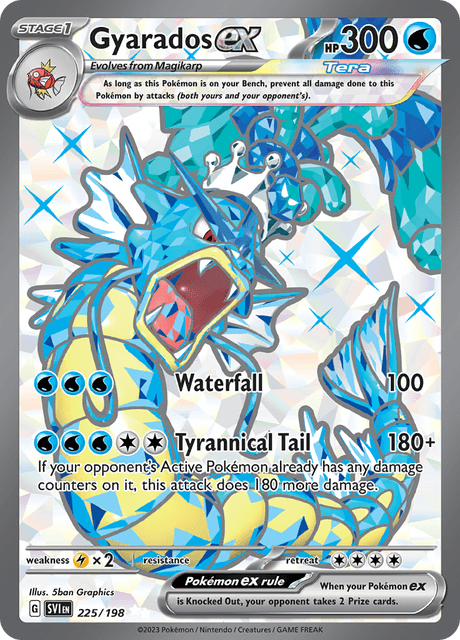 Gyarados ex (Full Art) (225) Holofoil - Scarlet & Violet