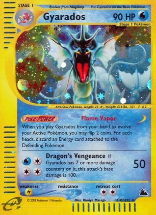 Gyarados (H10) Holofoil - Skyridge