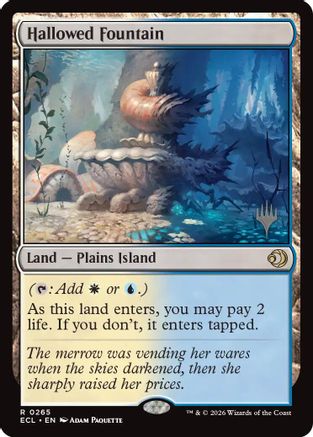 Hallowed Fountain (Promo Pack) (265) Foil - Lorwyn Eclipsed