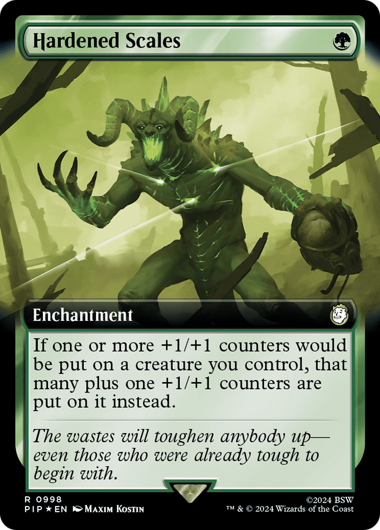Hardened Scales (Extended Art) (998) Surge Foil - Fallout
