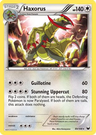 Haxorus (89) Reverse Holofoil - Dark Explorers