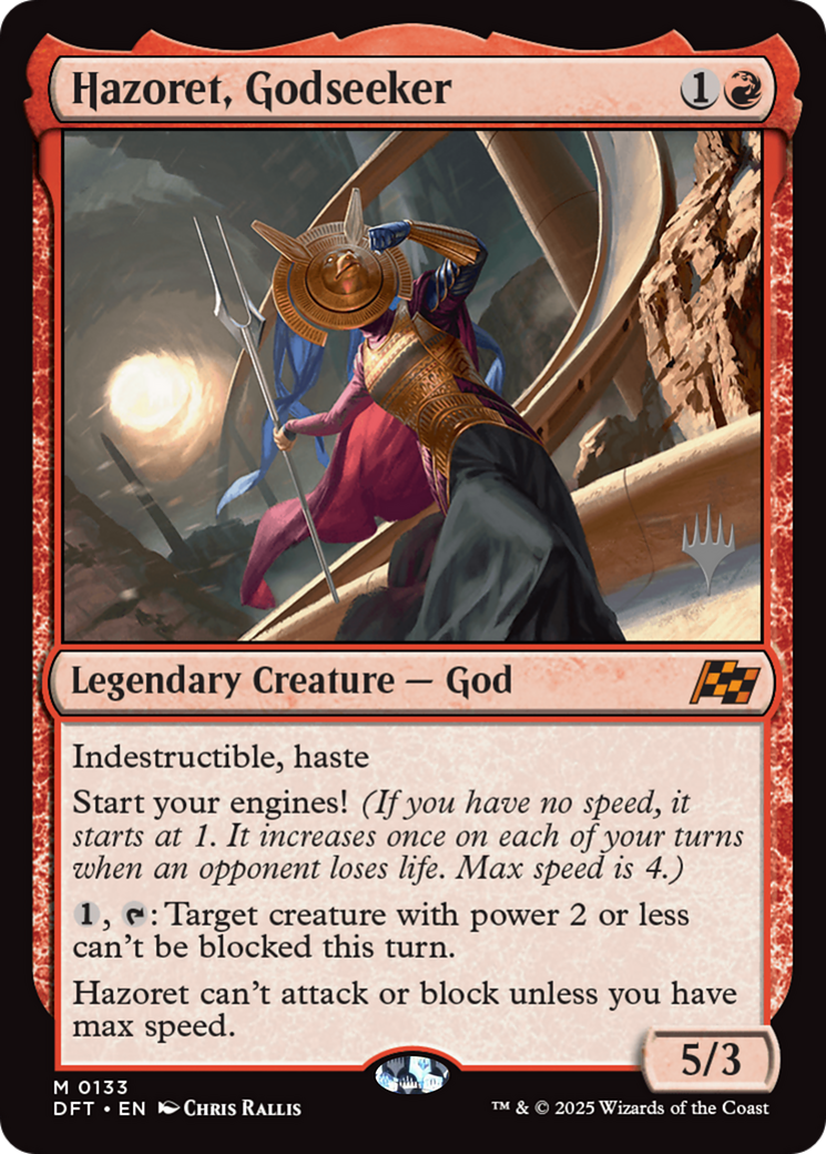 Hazoret, Godseeker (Promo Pack) (133) Foil - Aetherdrift