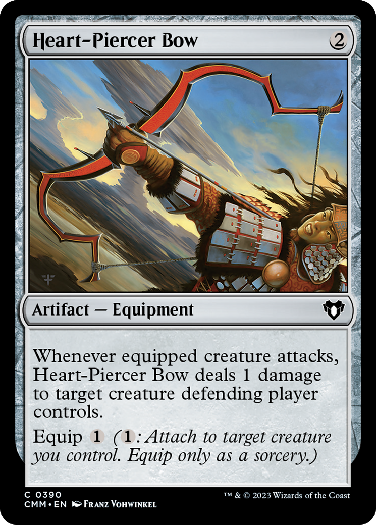 Heart-Piercer Bow (390) Foil - Commander Masters