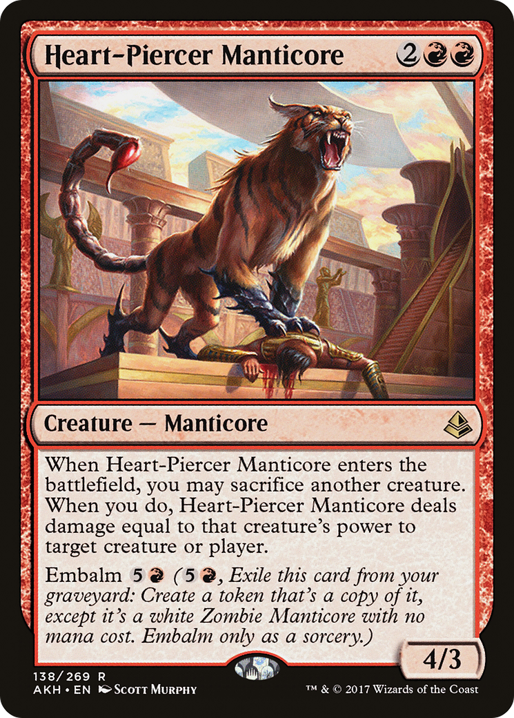 Heart-Piercer Manticore (138) Foil - Amonkhet