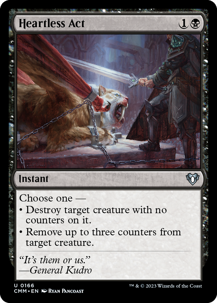 Heartless Act (166) Foil - Commander Masters