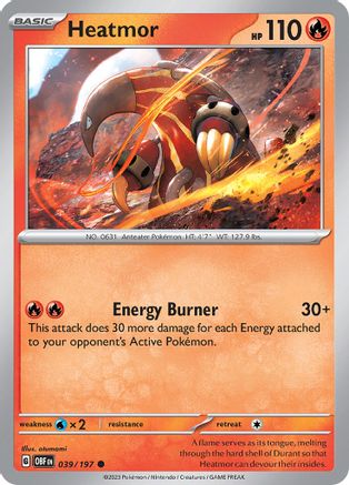 Heatmor (39) Reverse Holofoil - Obsidian Flames