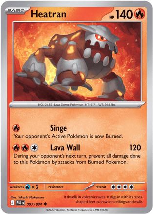 Heatran (7) Reverse Holofoil - Pitch Black