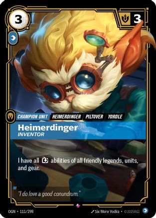 Heimerdinger – Inventor (111) Foil - Origins