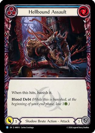 Hellbound Assault (Blue) (IAR013) Rainbow Foil - Usurp the Shadow Throne