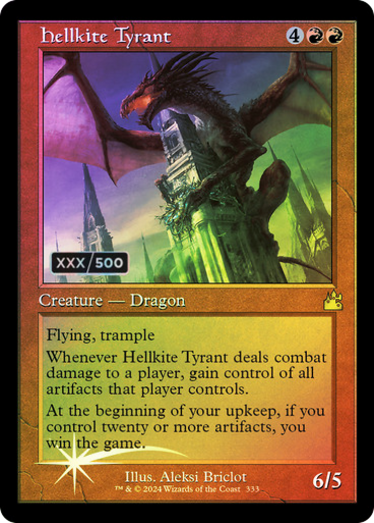 Hellkite Tyrant (Retro) (Serial Numbered) (333) Foil - Ravnica Remastered