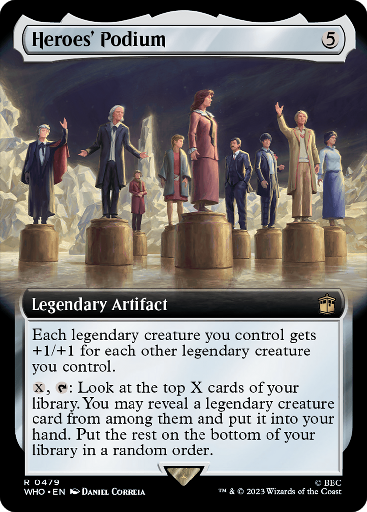 Heroes' Podium (Extended Art) (479) Foil - Doctor Who