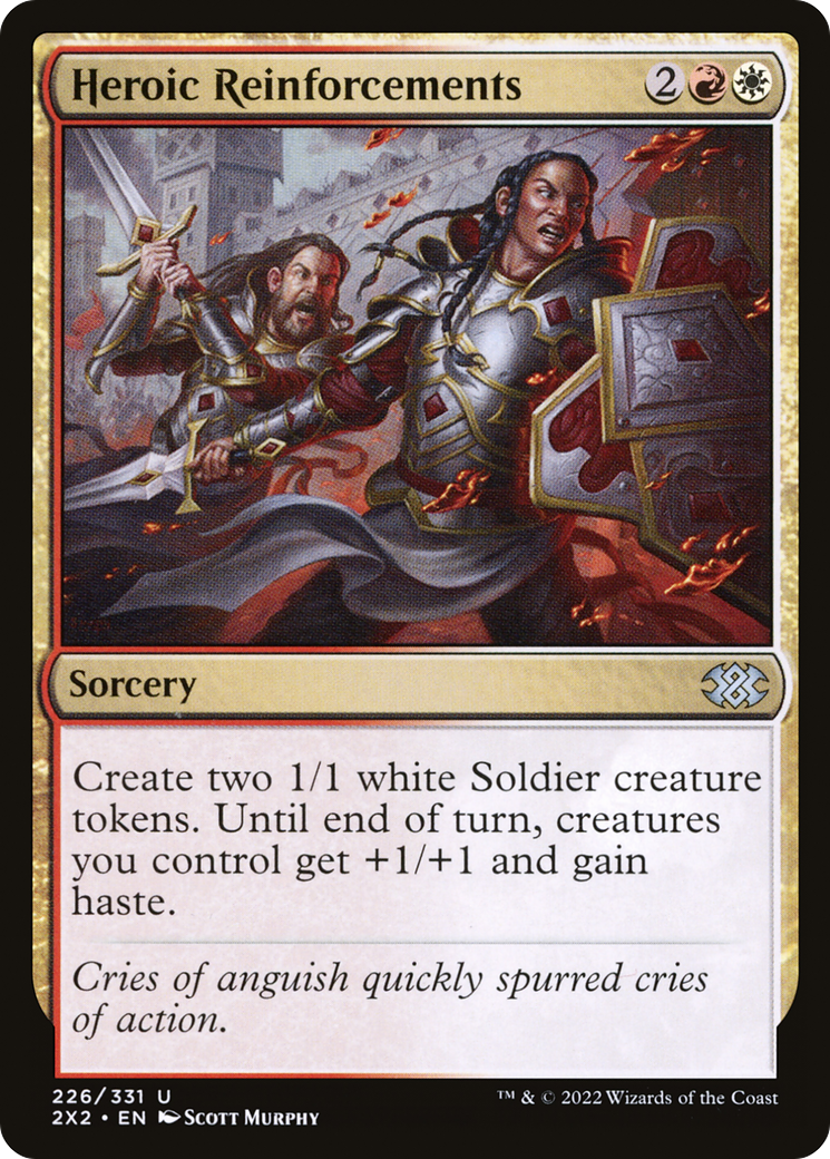 Heroic Reinforcements (226) Foil - Double Masters 2022