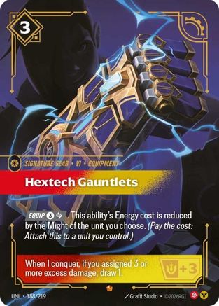 Hextech Gauntlets (188) Foil - Unleashed
