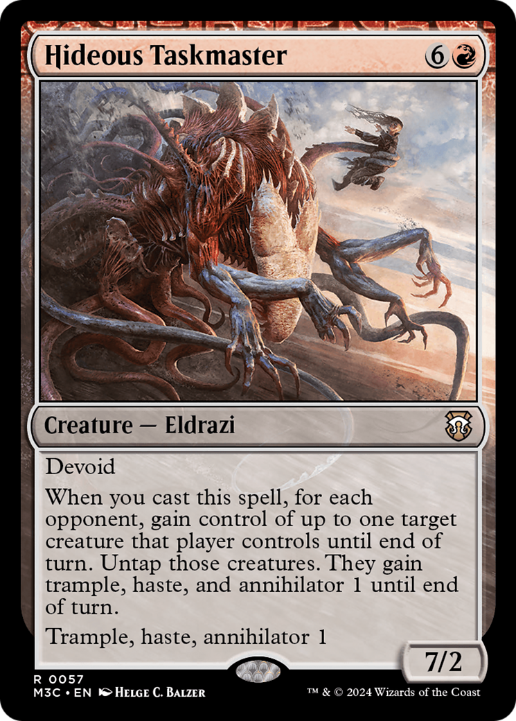 Hideous Taskmaster (057) Foil - Commander: Modern Horizons 3