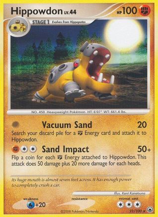 Hippowdon (21) Reverse Holofoil - Majestic Dawn