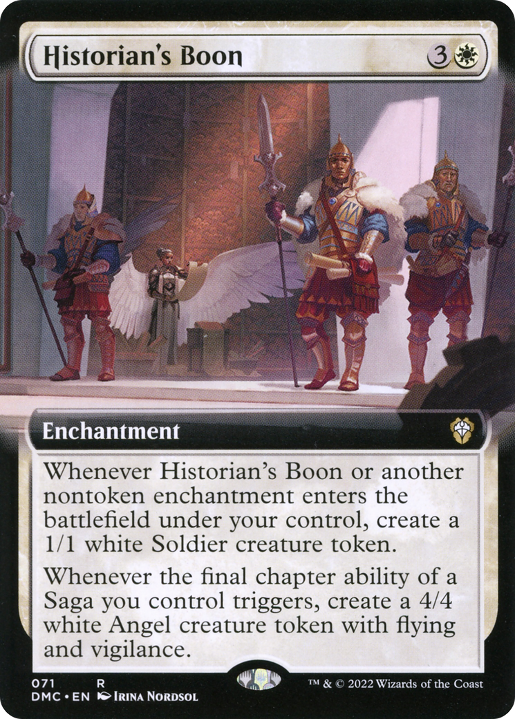 Historian's Boon (Extended Art) (071) - Dominaria United Commander