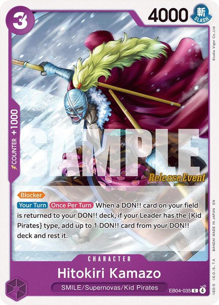 Hitokiri Kamazo (EB04-035) Release Event Cards
