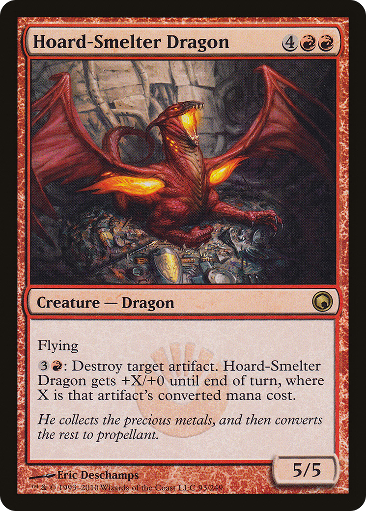 Hoard-Smelter Dragon (093) Foil - Scars of Mirrodin