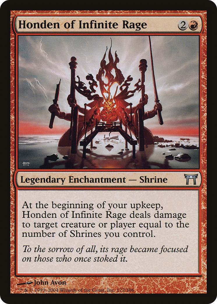 Honden of Infinite Rage (172) - Champions of Kamigawa