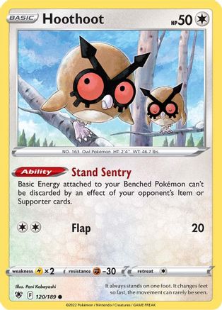 Hoothoot (120) Reverse Holofoil - Astral Radiance