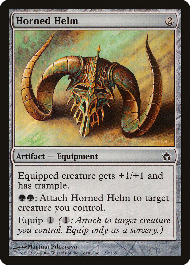Horned Helm (132) Foil - Fifth Dawn