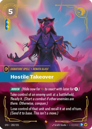 Hostile Takeover (202) Foil - Spiritforged