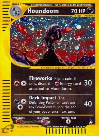 Houndoom (H11) Holofoil - Aquapolis
