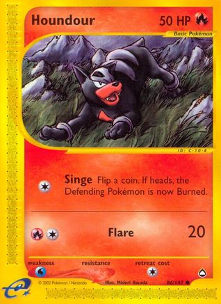 Houndour (86) Reverse Holofoil - Aquapolis