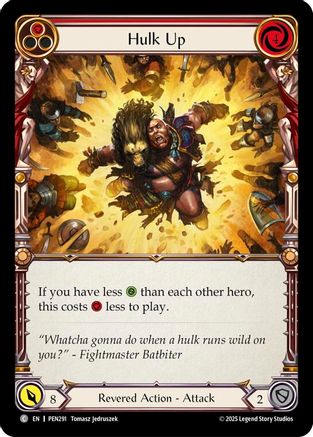 Hulk Up (Red) (PEN291) Rainbow Foil - Compendium of Rathe