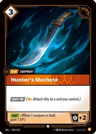 Hunter's Machete (096) Foil - Unleashed