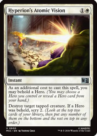 Hyperion's Atomic Vision (600) Foil - Commander: Marvel Super Heroes
