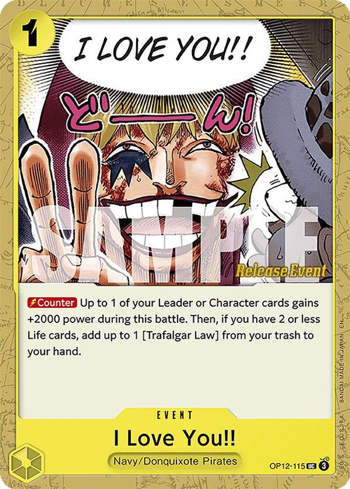 I Love You!! (OP12-115) Release Event Cards