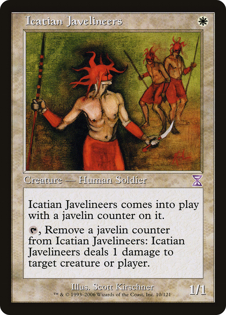 Icatian Javelineers (Retro) (010) - Time Spiral Timeshifted Foil